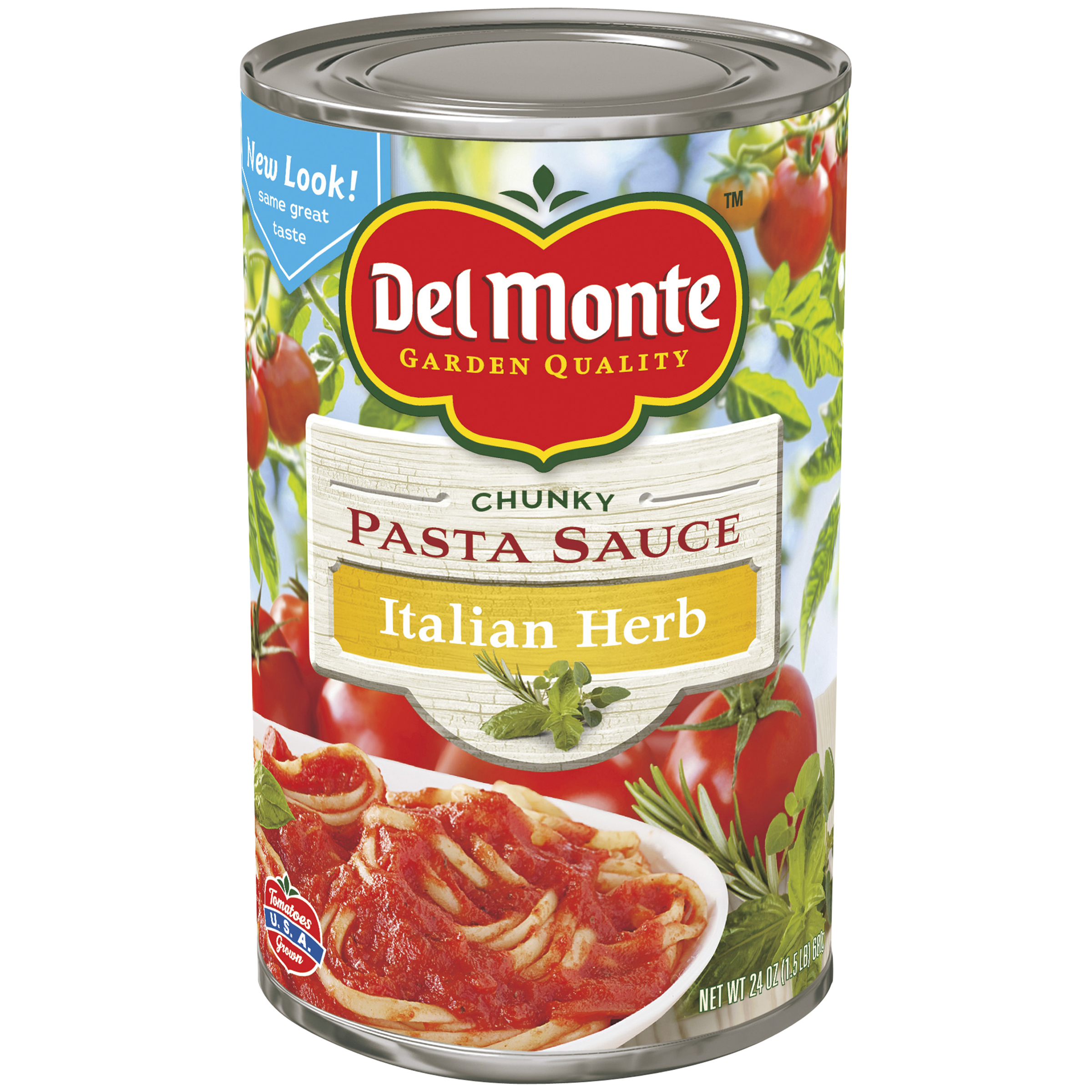Del Monte Chunky Garlic &  Herb Pasta Sauce 24 oz. Can